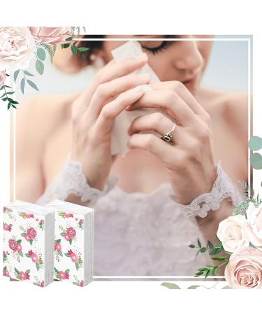 100 Pack Floral Pocket Tissues - 1000 Pcs Individual Travel Size Tissue Packs for Weddings & Graduation - Buy Online on GoSupps.com