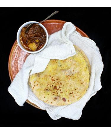 Taj Aloo Paratha | 4Pieces | Made from Whole Meal Flour | Indian Bread Stuffed with Potatoes & Spices | 100% Veg | Ready to Cook | Indian Origin | 400G (Pack of 2) - Buy Online on GoSupps.com