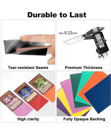 Black Yu-gi-oh Card Sleeve 200 Pack - Japanese Small 62x89mm Photocard Sleeves for Kpop Photocard - Back Textured - Protect Trading Cards - Easy Shuffling - Tear Resistant - Buy Online on GoSupps.com