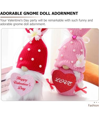 Alipis Valentines Decorative Valentine Festival Accessory Supply Decors Decor Dwarf Gnome Day Adorable As Shown 111x9x26cm - Buy Online on GoSupps.com