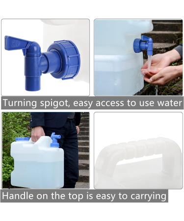Dicunoy Water Container with Spigot 3 Gallon Camping Drinking Water Storage Jug Portable Thick Slim Water Dispenser Carrier for Vehicle Car Outdoor Hiking Emergency Hurricane Supplies - Buy Online on GoSupps.com