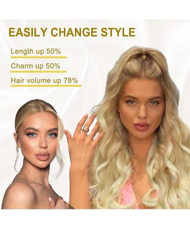 Aikaa Curls Synthetic Hair Extensions - 60cm Wavy Curly Ponytail (27/613#) for Women | International Shipping Available - Buy Online on GoSupps.com