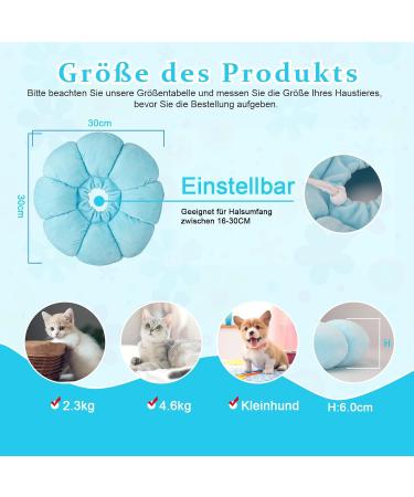 Buy Hylyun Adjustable Halsrause Cat Collar Soft Sunflower Design for Recovery | Ideal for Cats & Small Dogs After Surgery - Buy Online on GoSupps.com