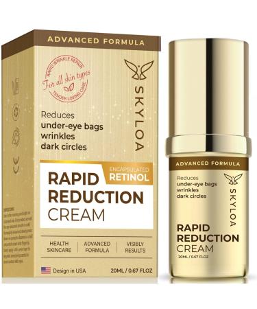 Retinol Eye Cream Anti Aging: Under Eye Cream for Dark Circles and Puffiness Bags - Retinol Eye Serum - Under Eye Serum with Caffeine and Hyaluronic Acid - Visibly Reduces Wrinkles Fine Lines(20ML)