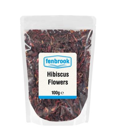 Hibiscus Flowers Whole Petals 100g by Fenbrook - Buy Online on GoSupps.com