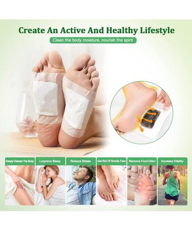 30 Pcs Deep Cleansing Foot Pads | Natural Bamboo Vinegar Powder Ginger | Pain Relief, Stress & Sleep Improvement | Body & Foot Care - Buy Online on GoSupps.com