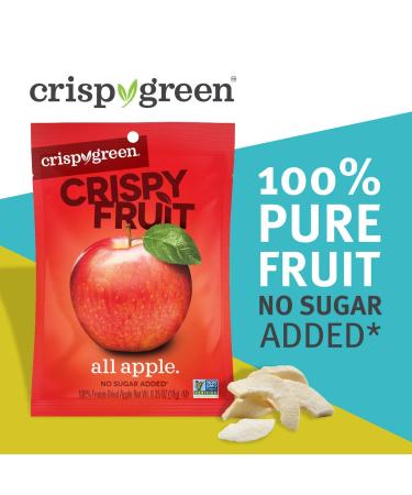Crispy Green Freeze-Dried Apple Snacks - Single-Serve 0.35oz (12-Pack) - Buy Online on GoSupps.com
