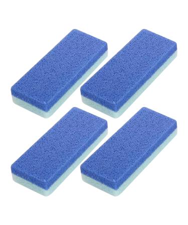 Pierre Ponce pour les Pieds - Kit de 4 Pierres Ponces Exfoliantes pour Pieds - ponge Adoucissante de Soins des Talons pour Nettoyage de Peau Morte lors du Bain Quotidien Domicile ou en
