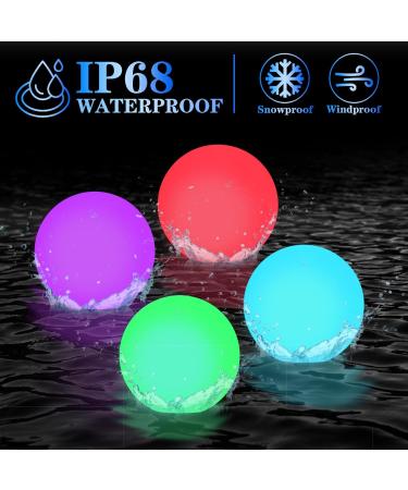 4-Piece Floating Pool Lighting Set | 16 RGB Color Change LED Lights | IP68 Waterproof with Remote Control | Perfect Children's Gift | Enhance Your Pool Experience - Buy Online on GoSupps.com