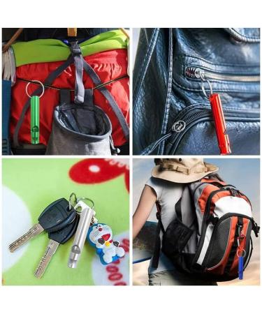 AMASAWA 5* Signal Pipe Mini Whistle Loud Emergency Survival Keychain Aluminum Safety Whistle (Random Colors) for Outdoor Adventures - Buy Online on GoSupps.com