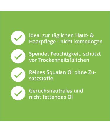 Casida Squalane Oil 30ml - 100% Plant-Based Skin & Hair Moisturizer for Silky Smooth Skin - International Shipping Available - Buy Online on GoSupps.com