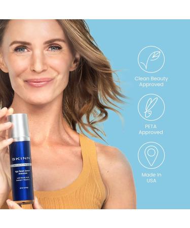 SKINN Deep Wrinkle Facial Serum - Intensive Age Reset Serum | Anti Wrinkle Repair & Hydrating Face Serum with Ferulic Acid, Retinol, Vitamin C & NAD - Buy Online on GoSupps.com