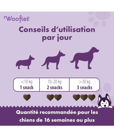 Woofies HIPS & Joint Hip and Joint Supplement for Dogs Glucosamine Boswellia Serrata Chondroitin MSM and Omega-3 Mobility Flexibility and Pain Relief 270 Natural Snacks - Buy Online on GoSupps.com