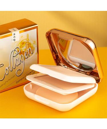 Face Powder Compact Fine double layer compact powder Long Lasting Oil Control Cosmetic Pore Filler Setting Powder Waterproof for Silky Delicate Makeup Bubei - Buy Online on GoSupps.com