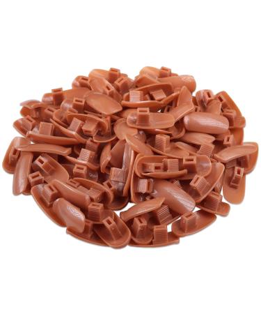 PANA USA Training Practice Tips - Fake Nail Tips for DIY Manicure & Nail Art (Brown - Buy Online on GoSupps.com