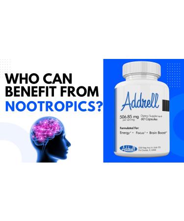 Addrell 2 Pack Energy Stimulant Pills - Natural Nootropic & Cognitive Enhancer for Mental Clarity | Study Supplement Alternative - 120 Capsules - Buy Online on GoSupps.com