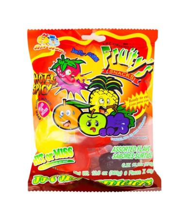 DinDon Ju-C Jelly Fruits Snack Tik Tok Hot and Spicy 334g