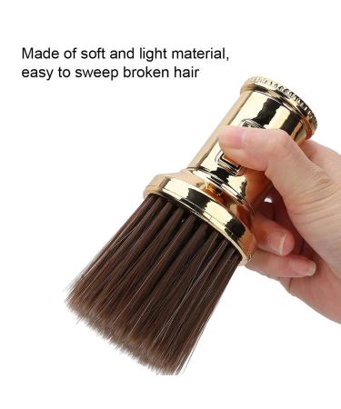 Professional Barber Brush Neck Duster - Gold Hairdressing Cleaning Tool for Hairdressers | Best Neck Brush for Hair Sweep & Grooming - Buy Online on GoSupps.com