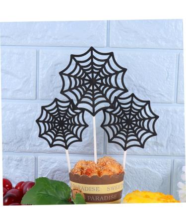SAFIGLE 12pcs Valentine Cake Topper Black Decor Black Trim Spider Web Cake Picks Halloween Cake Picks Crab Halloween Cupcake Picks Cake Ornament Cup Birthday Party Supplies - Buy Online on GoSupps.com