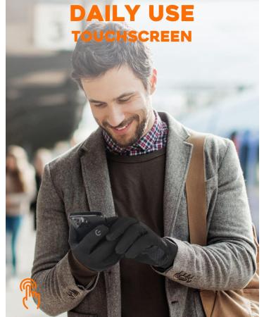 Tmani Winter Gloves - Touchscreen Thermal Thin Liner Running Gloves for Men & Women - Anti-Slip, Lightweight & Warm - Ideal for Skiing, Gardening, Driving - TM02-BLACK Large - Buy Online on GoSupps.com