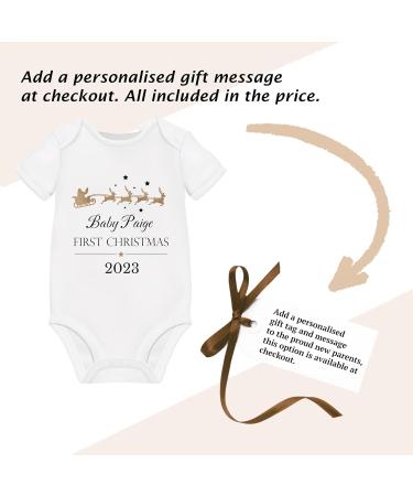 My 1st Christmas Outfit - Personalised Baby Grows for Boys & Girls 3-6 Months | Baby's First Xmas Gift Ideas - Buy Online on GoSupps.com