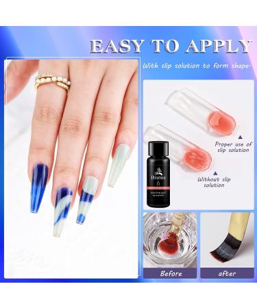 Poly Nail Extension Gel Kit - 8 Colors Builder Poly Nails Gel Set with Glitter, Base Top Coat, French Manicure Set - Perfect Valentine's Day Gift for Beginners - Buy Online on GoSupps.com