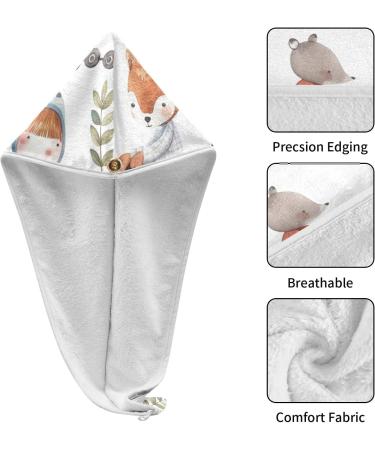 Shop 2 Pack Animal Driving Car Hair Towels - Super Absorbent Quick Dry Turbans for Women & Girls - Buy Online on GoSupps.com