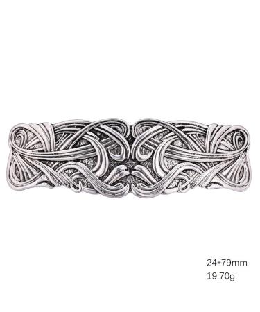 KKJOY Vintage Metal Hair Clip - Silver Celtic Knot & Gothic Hair Pins for Women Bride Jewelry Vertebrae Banana Clasp - Buy Online on GoSupps.com