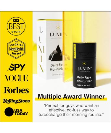 Lumin - Daily Face Moisturizer for Men - Mens Face Lotion Men's Skin Care Ideal for normal & combination skin 50ml 1-Pack Daily Face Moisturizer 50 ml (Pack of 1) - Buy Online on GoSupps.com