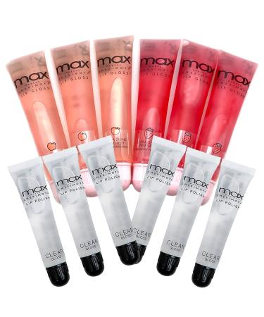 Max Makeup Cherimoya Clear Lip Polish bulk (ClearPeachStrawberry) - Buy Online on GoSupps.com