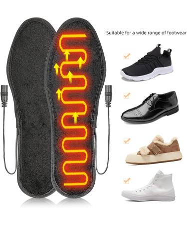 Rechargeable USB Heated Insoles - Cuttable Electric Foot Warmers for Sizes 37-38 | Washable Comfort & Warmth - Buy Online on GoSupps.com