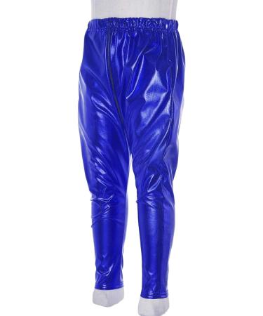 FEESHOW Kids Metallic Harem Dance Pants Navy Blue 15-16 Years - Hip Hop, Gymnastics & Dancewear - Buy Online on GoSupps.com