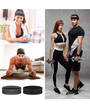 Lurrose 6pcs Metal Hair Band Comb Headbands & 2pcs Sport Sweatband Headbands - Unisex Wavy Hair Hoop for Sports, Yoga, and Outdoor Activities - Buy Online on GoSupps.com