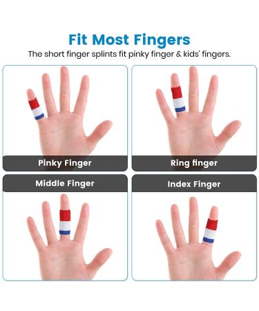 20-Piece Finger Protection Bandage Set | Stretchy Covers for Arthritis Injury & Sports | Red & White - Buy Online on GoSupps.com