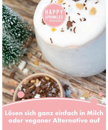 Happy Sprinkles Happy Hot Chocolate 65g - Drink Chocolate Mix - For Milk or Vegans - Ideal for Cold Season - Buy Online on GoSupps.com