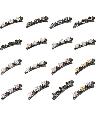 Delicate Hair Clips Sectioning Hair Clips For Thick Thin Hair Daily Use Hair Sectioning Gifts For Women Girls Hair Cli Camellia Black - Buy Online on GoSupps.com