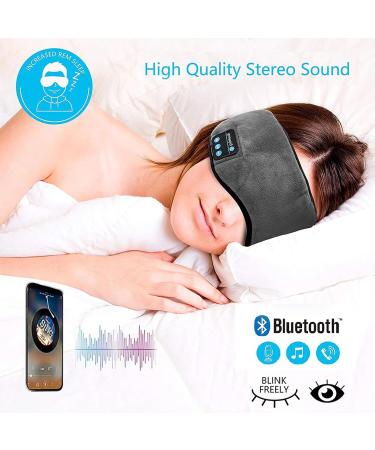 Sure Sleep Mask with Bluetooth Headphones - Wireless Light Blocking Eye Mask for Side Sleepers | Noise Cancelling Grey Sleep Mask with White Noise - Buy Online on GoSupps.com