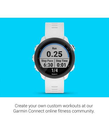 Garmin Forerunner 245 Music GPS Running Smartwatch - White | Advanced Dynamics & Music Playback - Buy Online on GoSupps.com