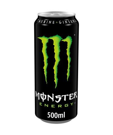 Monster Energy - 1 x 500ml Box Energy Drink with ginseng taurine caffeine and B vitamins original and refreshing taste