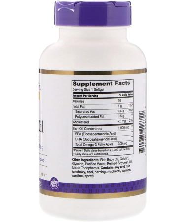 21st Century Fish Oil 1000 mg - 120 Softgels | Omega-3 Supplement for Heart Health - Buy Online on GoSupps.com
