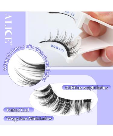 ALICE Magnetic Eyelashes with Applicator Reusable Natural Manga Magnetic Lashes Kit No Glue Needed Eyelashes with Magnets Easy to Wear and Remove for All-Day Comfort C27 - Buy Online on GoSupps.com