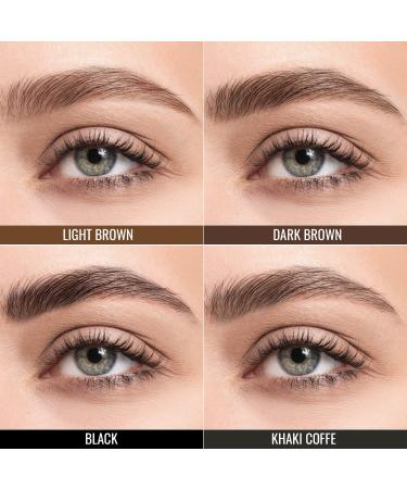 iMethod Eyebrow Pencil and Brow Brush - 2 Pencils & 1 Brush for Natural, Long-lasting, Waterproof Dark Brown Eyebrow Makeup - Buy Online on GoSupps.com