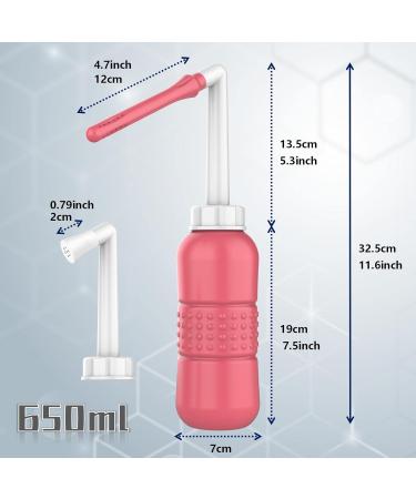 2-in-1 Vaginal Cleansing System & Portable Bidet - 650ml Douche Bottle + 22oz Enema | Women's Health Solution - Buy Online on GoSupps.com