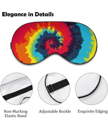 Adjustable Tie Dye Sleep Mask for Women | Comfortable Eye Shades Cover with Elastic Strap for Better Sleep - Buy Online on GoSupps.com