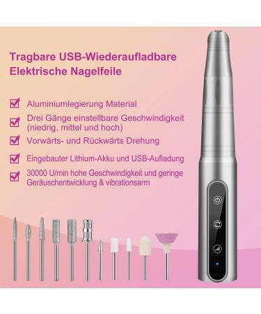 Folai Professional Electric Nail Cutter - 30 000 RPM Adjustable Nail File for Gel & Acrylic Nails - Ideal for Hobbyists - International Shipping Available - Buy Online on GoSupps.com