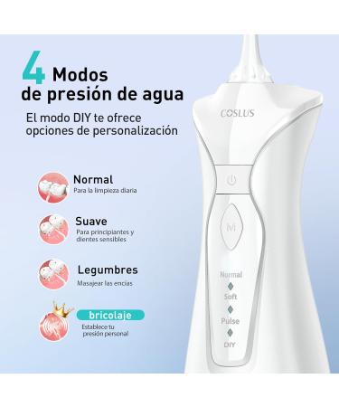Buy Mouth Shower - 4 Modes Water Flosser | 300ml Water Tank | Test Winner | 30-Day Battery Life | Easy Tongue Cleaner for Oral Care | White & Green - Buy Online on GoSupps.com