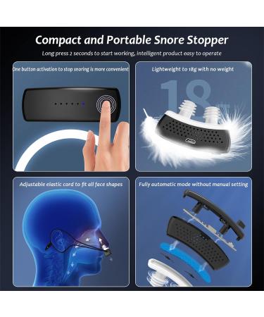 Smart Electric Anti Snoring Stopper | USB Rechargeable Snoring Device for Better Nose Breathing and Improved Sleep - Buy Online on GoSupps.com