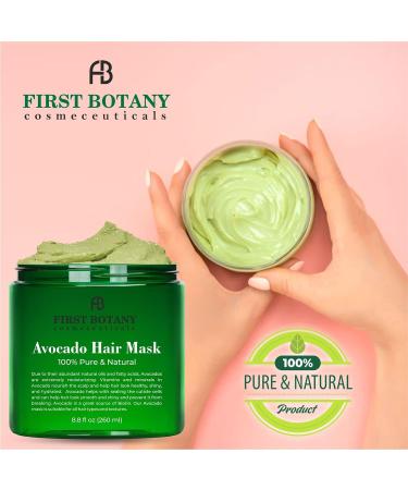 Avocado Shea Nourishing Hair Mask - Restorative Hair Treatment for Dry, Damaged Hair - Sulfate Free, Deep Conditioning Mask for Growth and Moisture - Buy Online on GoSupps.com