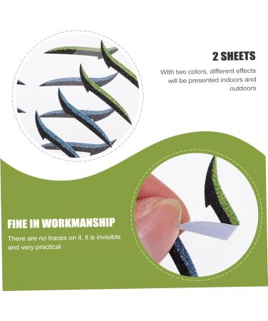 minkissy 36 Pairs Glitter Eyeliner Single Side Eyelid Decal Blue Eyeshadow Double Eyelid Tape Glitter Eyeshadow Shimmer Eyeshadow Green Tape Eye Makeup Tool Miss Sticker Flash Adhesive Tape - Buy Online on GoSupps.com