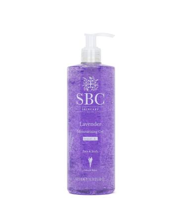 SBC Skincare Lavender Moisturising Gel - 500ml | Lavender Moisturiser For Face And Body | Lavender Body Lotion | Vegan Friendly Gel With Lavender Oil | Cooling After Sun Gel